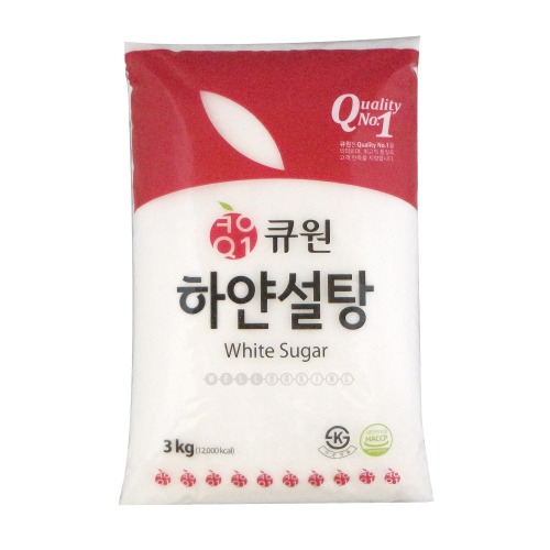 [6/30까지세일] 큐원 하얀설탕 3kg (백설탕)
